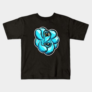 The Blobs - Moody Blue Monster Kids T-Shirt